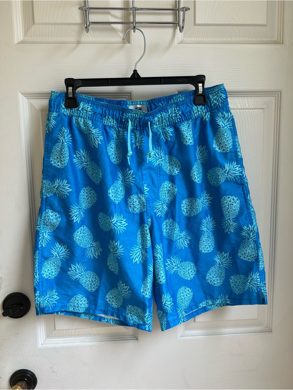 Old Navy Turquoise Pineapple Print Swim Shorts